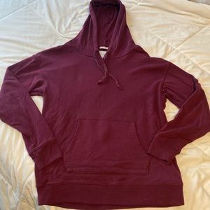 American Eagle Hoodie Sweatshirt, size small, color maroon